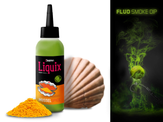 DELPHIN Fluo dip D SNAX LiquiX 100ml Mušle - Koření