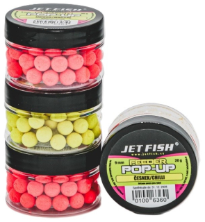 JET FISH Feeder Pop Up Česnek Chilli 20g 9mm