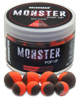 HALDORADO Monster Pop Up Big Carp N-Butyric Mořský krab 13,17mm 50g
