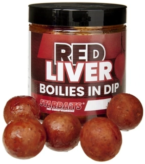 STARBAITS Boilies in dip Red Liver 150g 24mm
