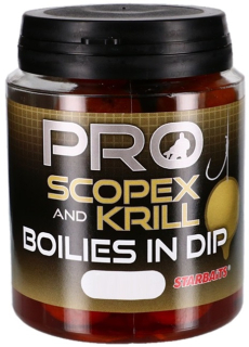 STARBAITS Boilies in dip Pro Scopex Krill 150g 20mm