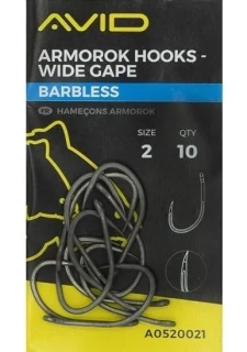 AVID Háčky Armarok Hooks Wide Gape Barbless #8