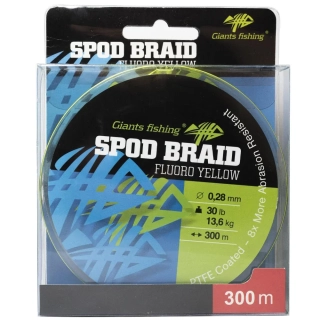 GIANTS FISHING Splétaná šňura Spod Braid Fluoro Yellow 300m 0,22mm