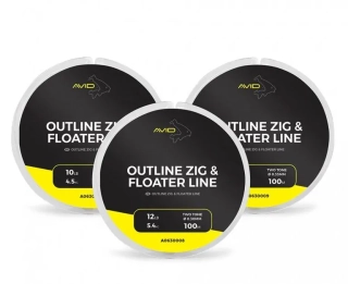 AVID Vlasec Outline Zig & Floater Line 100m 10lb 0,26mm