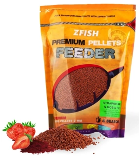 ZFISH Mikro pelety Strawberry & Robin Red 2mm 700g