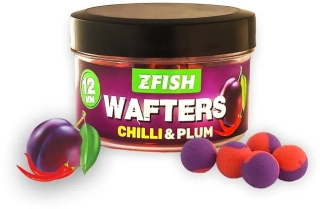 ZFISH Vyvážené boilies Balanced Wafters Chilli-Plum 20g 12mm