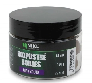 NIKL Rozpustné boilies Giga Squid 150g 18mm