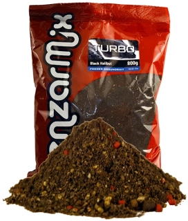BENZAR MIX Krmítková směs Turbo Feeder Black Halibut 800g