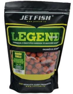 JET FISH Boilie Legend Range Banán Chilli 1kg 20mm
