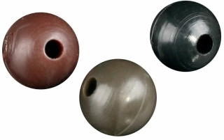 MIKADO Silikonové kuličky Rubber Beads Black 6mm