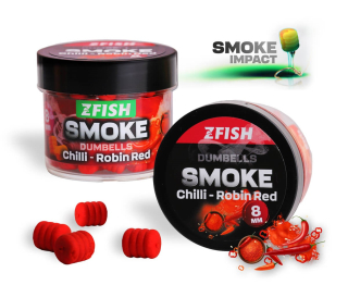 ZFISH Smoke POP-UP Dumbells Chilli Robin Red 8mm