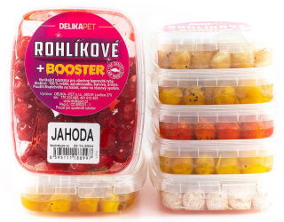 DELIKA PET Rohlíkové boilies + booster Banán 12mm 60g