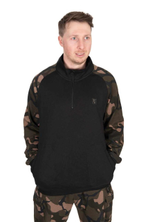 FOX Mikina LW Black Camo QTR Zip XL