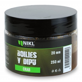 NIKL Boilies v dipu Crab 250g 20mm
