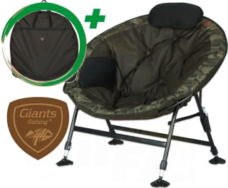 GIANTS FISHING Sedačka Moon Chair Deluxe + přepravní taška