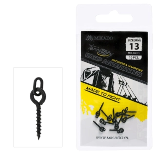 MIKADO Vrut na boilies s kroužkem oválný 13mm