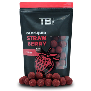 TB BAITS Hard boilie GLM Squid Strawberry 250g 28mm