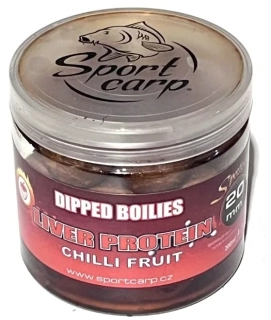 SPORTCARP Dipovaný boilies Dipped Boilies Chilli Fruit 200ml 20mm