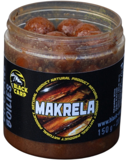 BLACK CARP Dipované boilies Makrela 150g 20mm