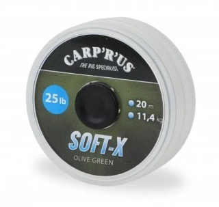 CARP´R´US Návazcová šňůrka Soft-X olive green 20m 15lb