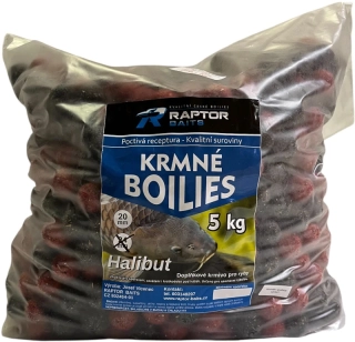 RAPTOR BAITS Krmné boilies Halibut 5kg 24mm