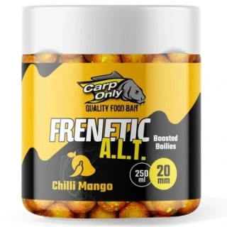 CARP ONLY Dipované boilies Frenetic A.L.T. Boosted Boilies Chilli Mango 20mm 250ml