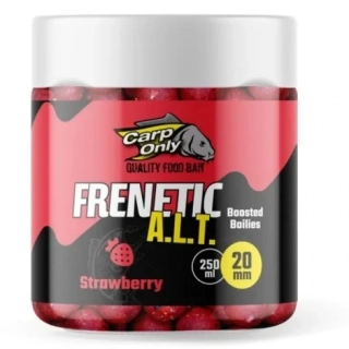 CARP ONLY Dipované boilies Frenetic A.L.T. Boosted Boilies Strawberry 20mm 250ml