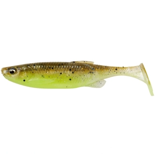 SAVAGE GEAR Gumová nástraha Fat Minnow T-Tail Green Pearl Yellow 10,5cm 11g