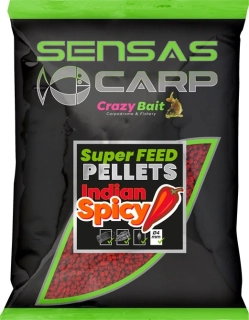 SENSAS Pelety Super Feed Indian Spicy 650g 4mm
