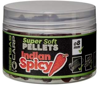 SENSAS Pelety Super Soft Indian Spice 60g 8mm