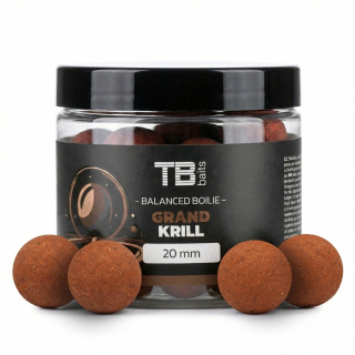 TB BAITS Vyvážené boilie Balanced + Atraktor Grand Krill 100ml 20mm