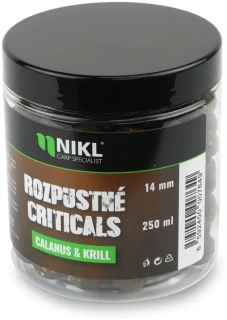 NIKL Rozpustné Criticals boilie Calanus & Krill 250ml 14mm
