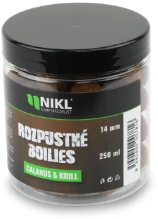 NIKL Rozpustné boilies Calanus & Krill 250ml 14mm