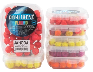 DELIKA PET Rohlíkové boilies Fluoro Česnek 30g