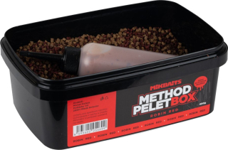 MIKBAITS Method Pellet Box + 120ml Activator Robin Red 400g