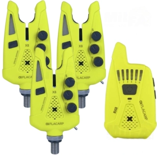 FLACARP Sada signalizátorů 3+1 X8 + RX8 Žlutá