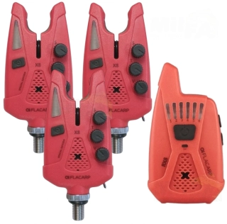 FLACARP Sada signalizátorů 3+1 X8 + RX8 Červená