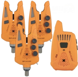 FLACARP Sada signalizátorů 3+1 X8 + RX8 Oranžová