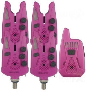 FLACARP Sada signalizátorů 4+1 X8 + RX8 Fialová