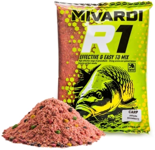 MIVARDI Krmítková směs R1 CARP Jahoda 1,4kg
