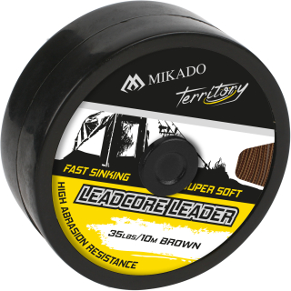 MIKADO Olověná šňůrka Leadcore leader Brown 10m 45lbs