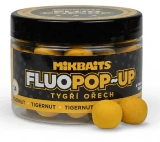 MIKBAITS Plovoucí Fluo boilie Tygří ořech 150ml 14mm