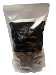 BLACKOUT BAITS Boilies Scopex Játra 1kg 24mm