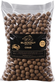 BLACKOUT BAITS Krmné boilies Crab 5kg 24mm