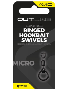 AVID Obratlík s kroužkem Outline Mirco Ringed Hookbait Swivel #19