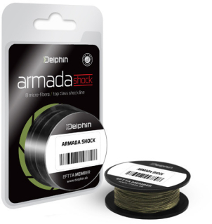 DELPHIN Šoková šňůra Armada Shock 20m 0,18mm 18kg