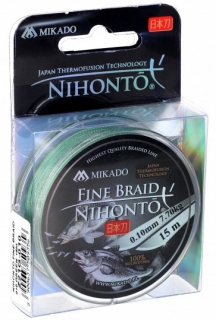 MIKADO Šňůra Nihonto Fine Braid 15m 0,18mm 14,4kg