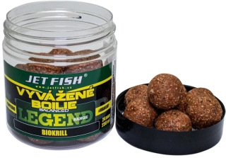 JET FISH Vyvážené boilie Legend Range Biokrill 250ml 20mm