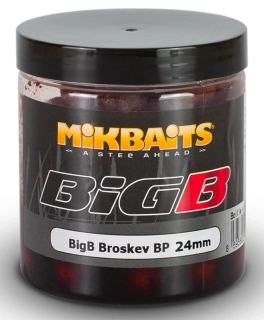 MIKBAITS Boilie v dipu BigB Broskev Black Pepper 250ml 24mm