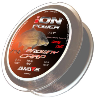 AWA'S Vlasec Ion Power Browny Carp 1200m 0,286mm 10,2kg
